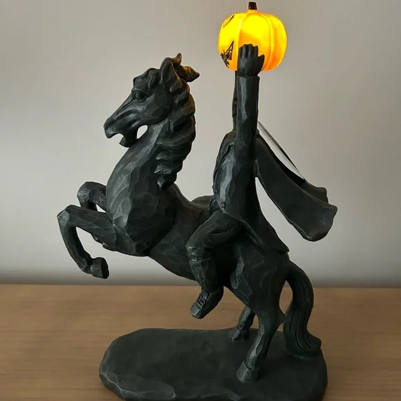 Halloween Spooky Night Sleepy Hollow Headless Horseman Large 18” Light Up Decor - Picture 2 of 13